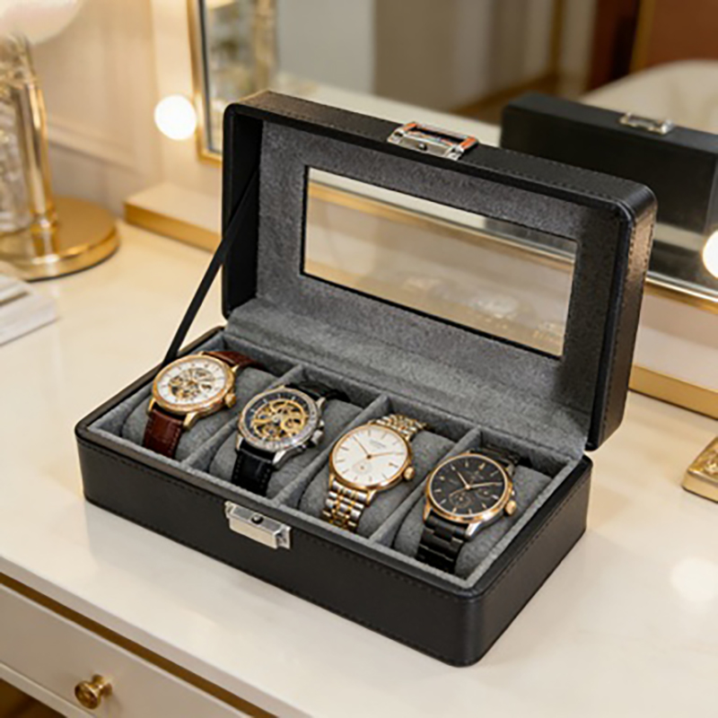Jewelry Box That Holds Watches - 1 PC 4-Grid Watch Box, Dustproof