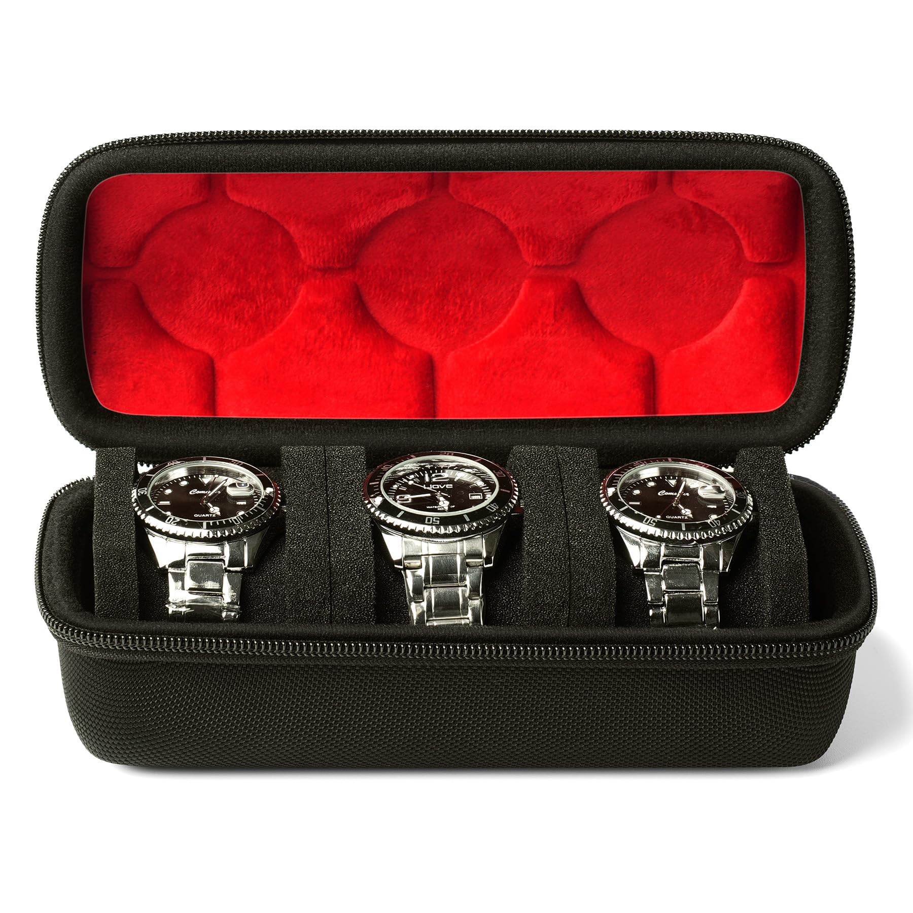 Jewelry Box That Holds Watches - 2/3/5 Slots Watch Travel Case,Hard Watch