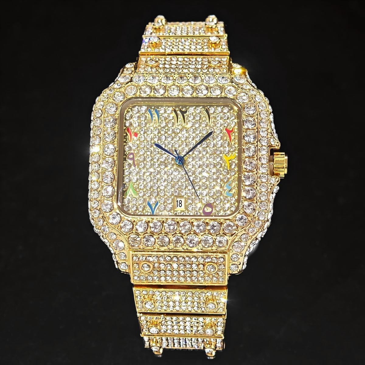 Jewelry Watches Brands - Hot Fashion UNIGUET Full Diamond Iced