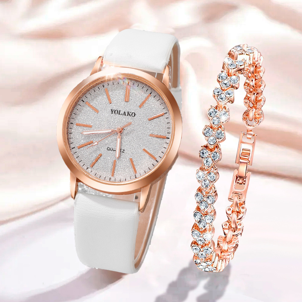 Jewelry Watch Making - Fashionable 2Pcs Quartz Watch Jewelry Set,