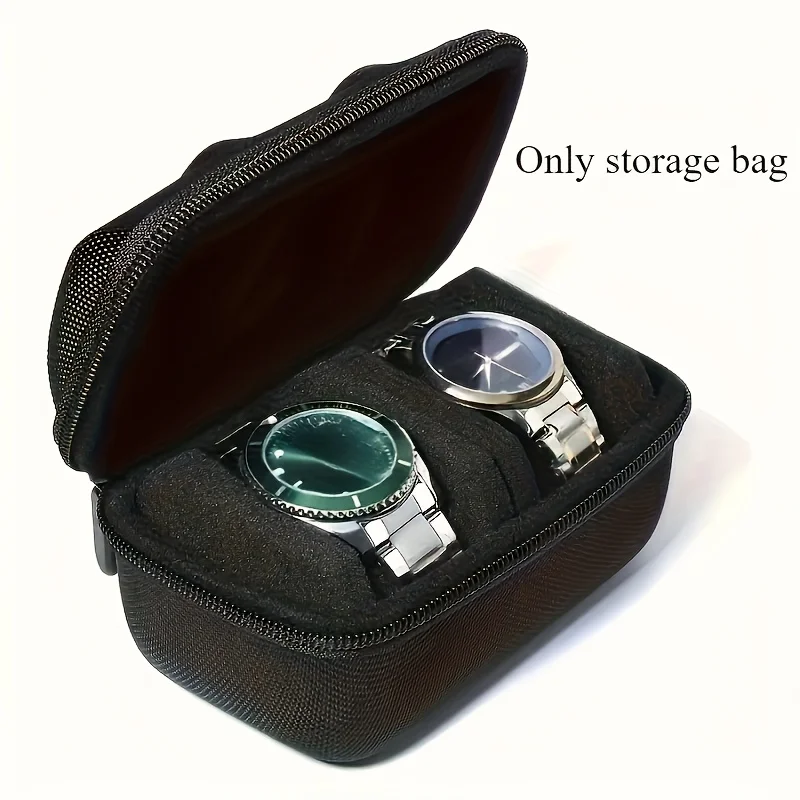 Jewelry Box That Holds Watches - Hard-Shell 2 Slots Watch Travel Case