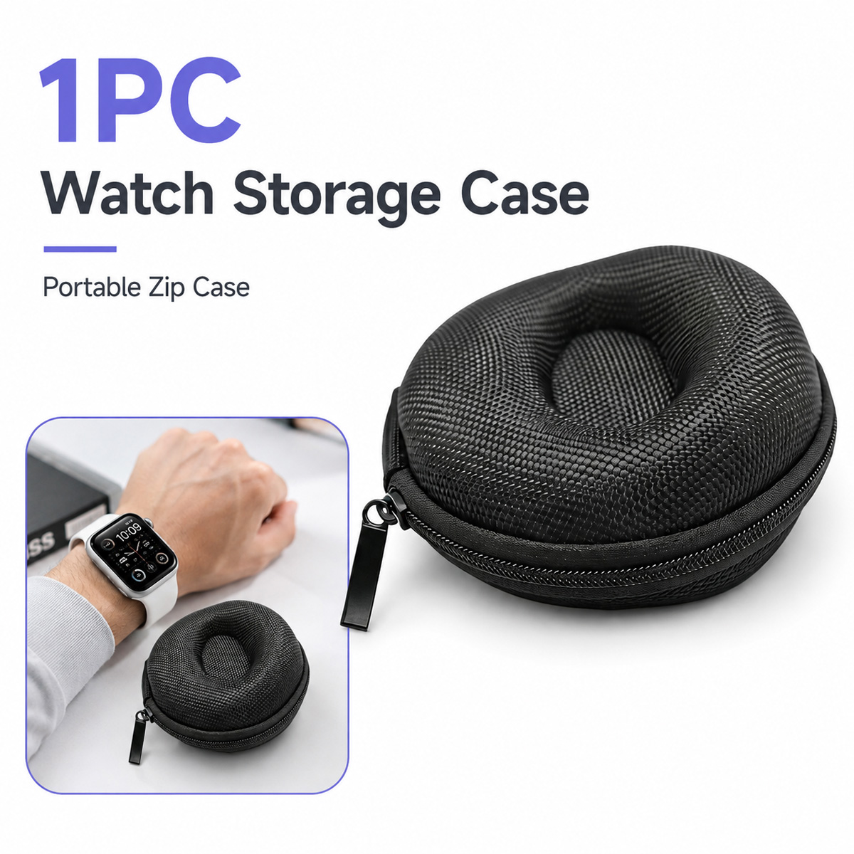 Jewelry Box That Holds Watches - Yitong 1PC Portable Zipper Watch Case