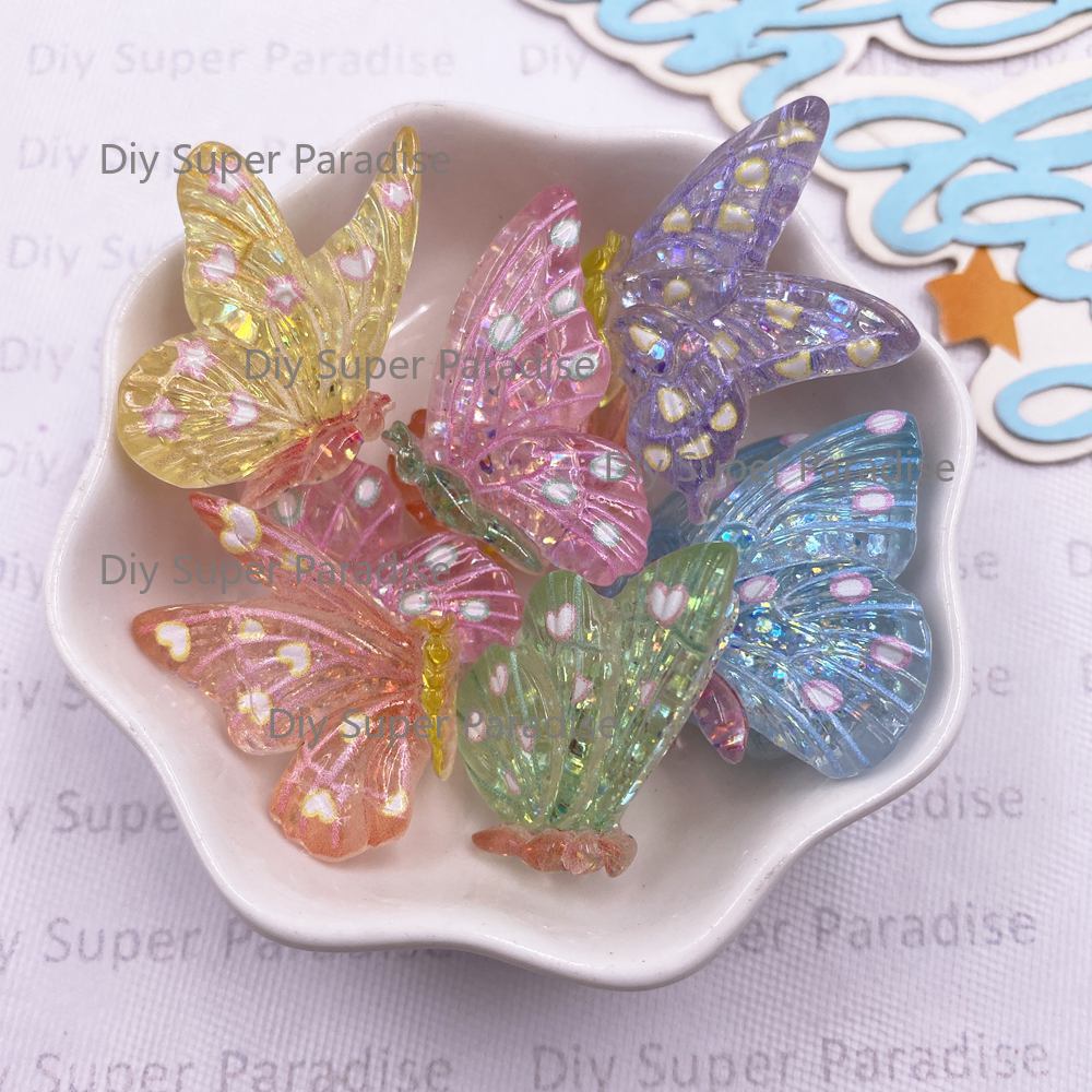 Paradise Jewelry & Watches Llc Miami Photos - 10pcs Colorful Glitter Sequin Crystals Butterfly