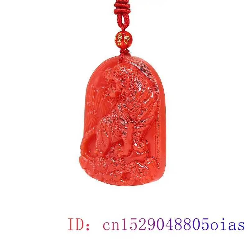 Red Jade Tiger Pendant Pendant - Luxury Gifts Jewelry & Watches Namfleg Mostar recension och pris