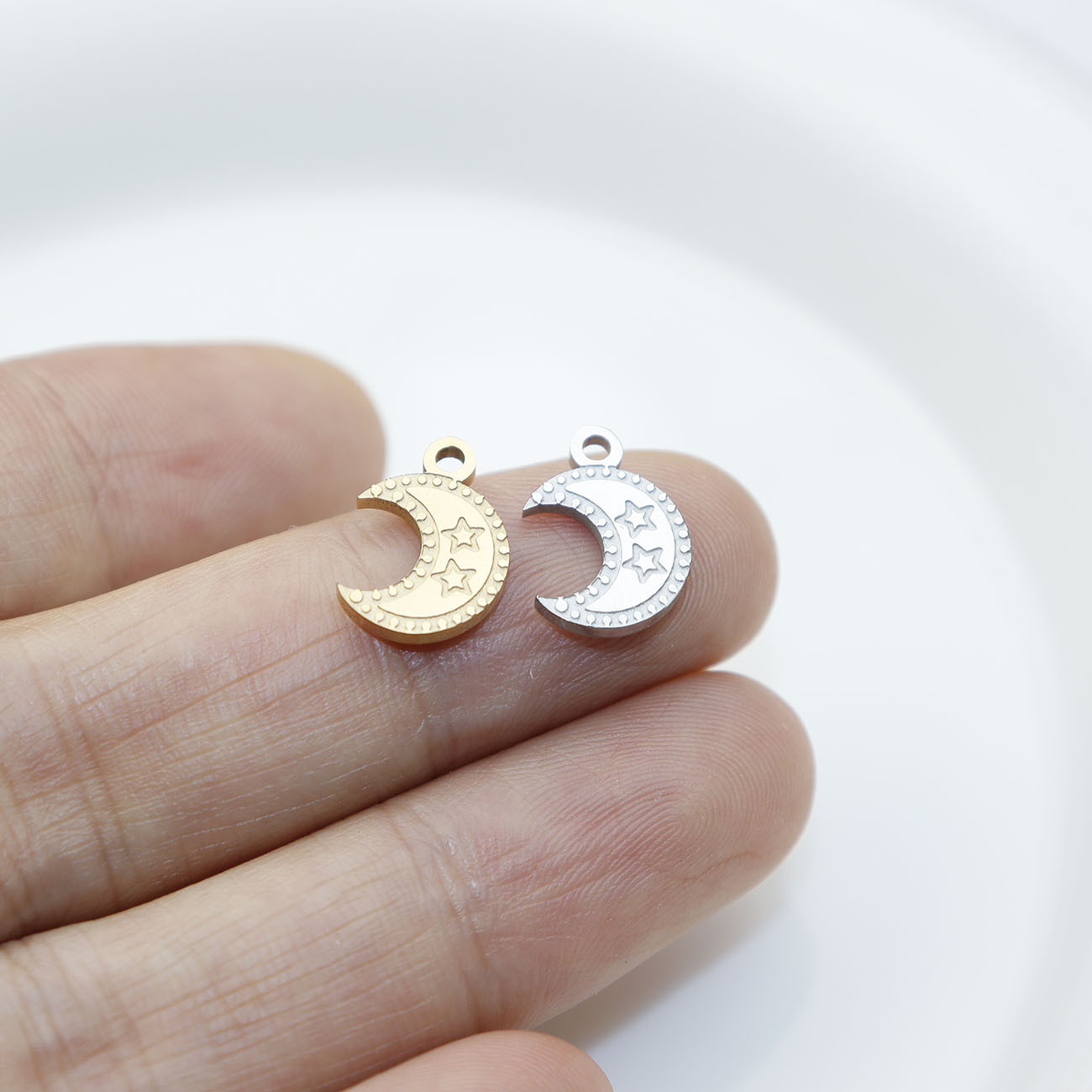 5pcs Stainless Steel Moon High - Moon Star Earrings recension och pris