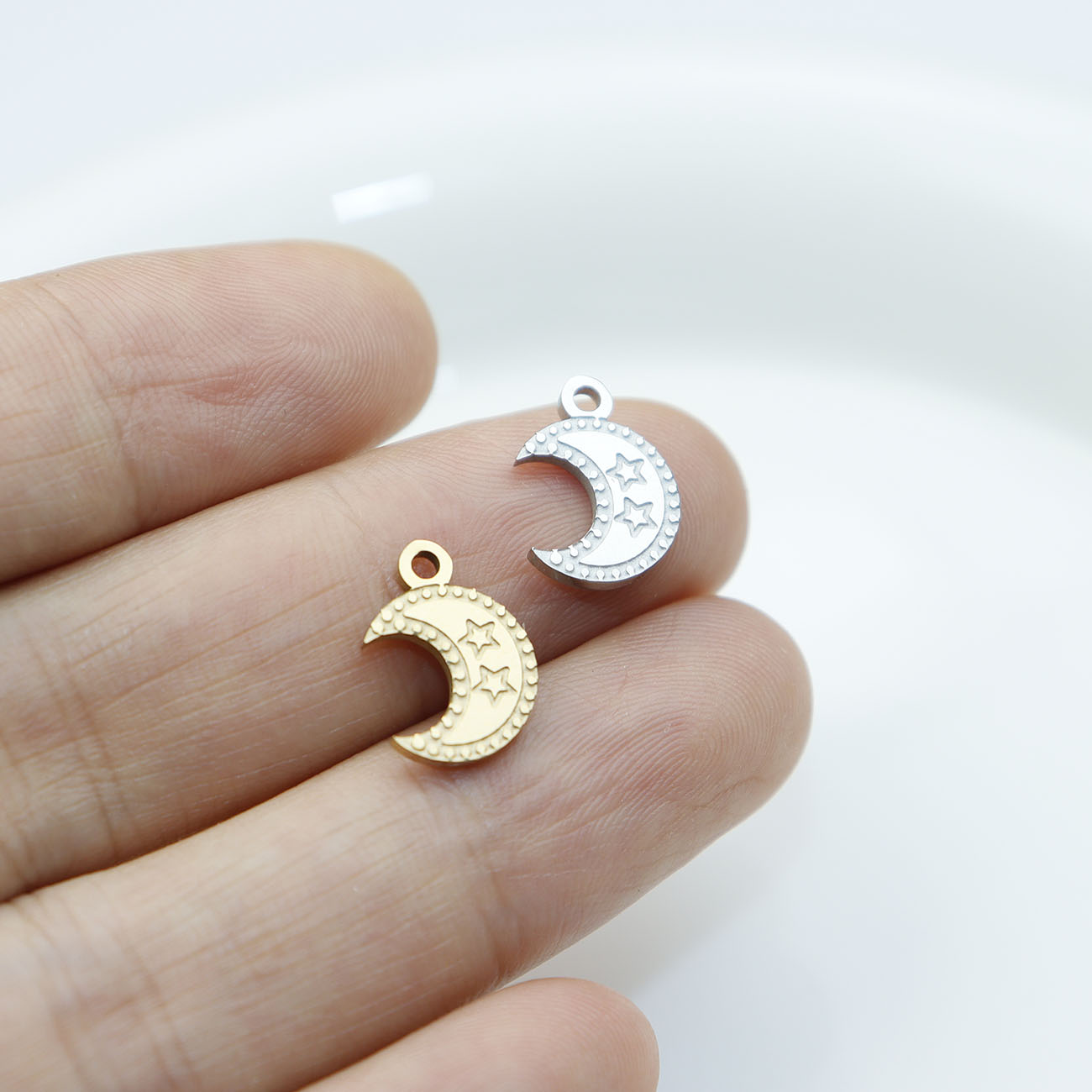 5pcs Stainless Steel Moon High - Moon Star Earrings recension och pris