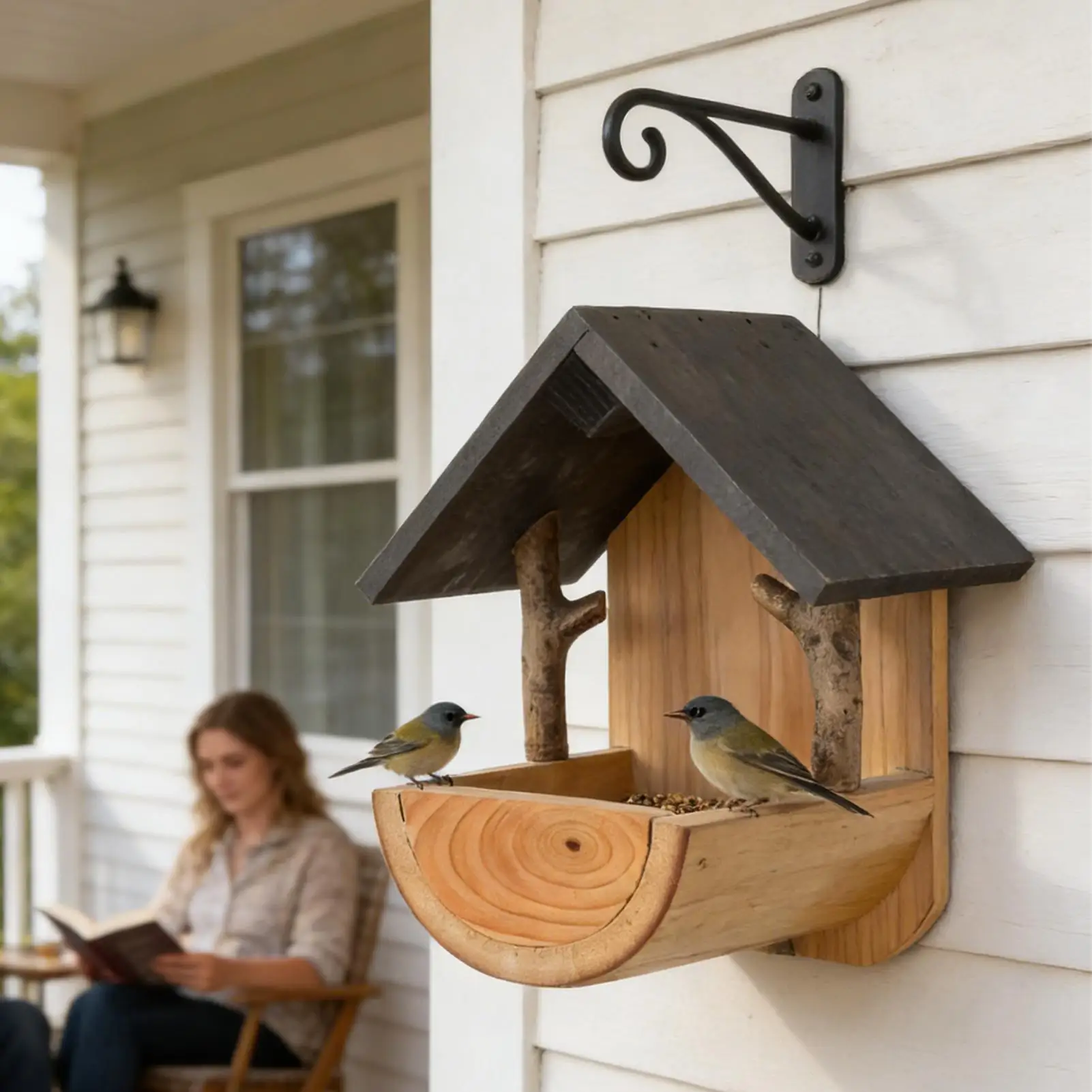 Wall Mount Wooden bird feeder  - Watches & Jewelry Repair Center recension och pris