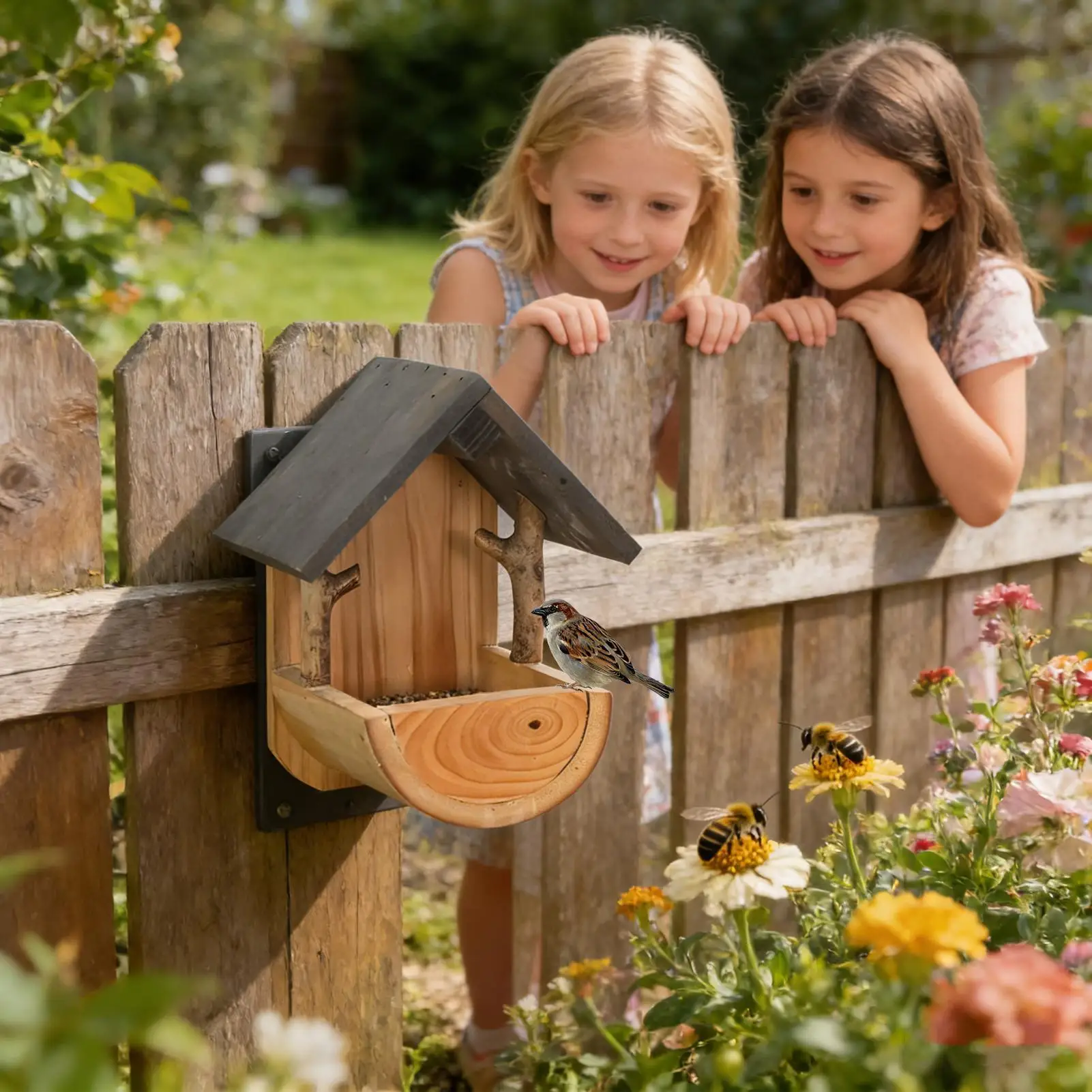 Wall Mount Wooden bird feeder  - Watches & Jewelry Repair Center recension och pris