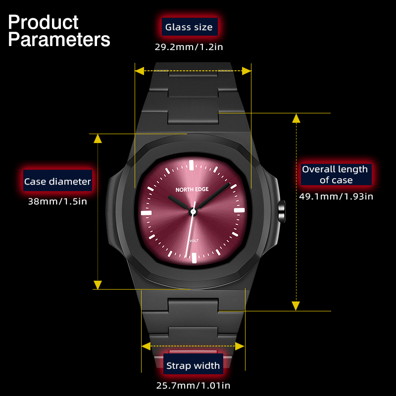 NORTH EDGE Watch for Man New V - Jewelry Box That Holds Watches recension och pris