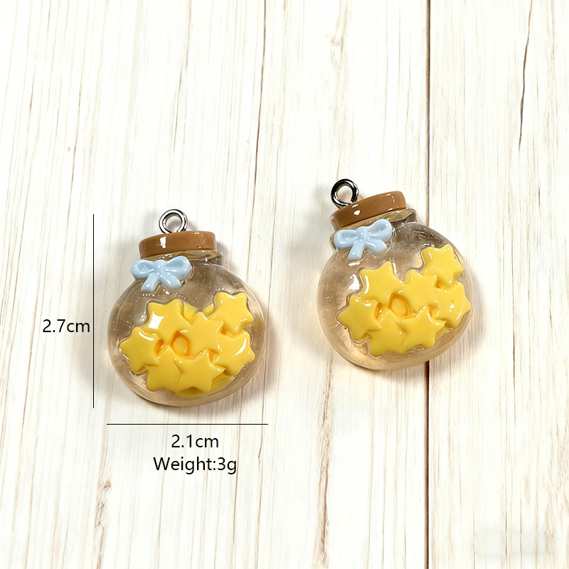 10Pcs Cute Simulation Glass St - Moon Star Earrings recension och pris