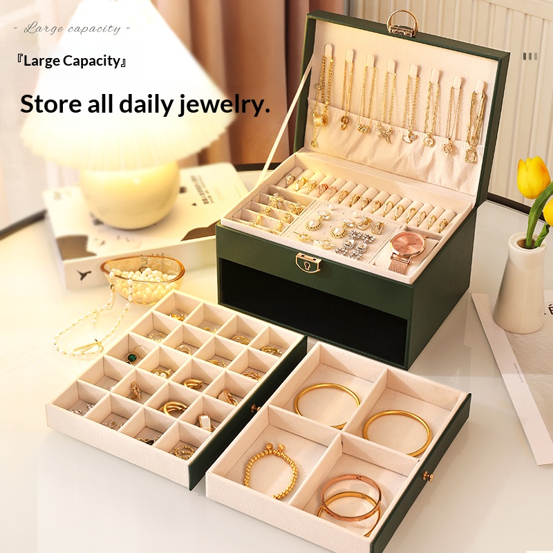 1 Pcs Ins-Style Three-Layer Je - Jewelry Box That Holds Watches recension och pris