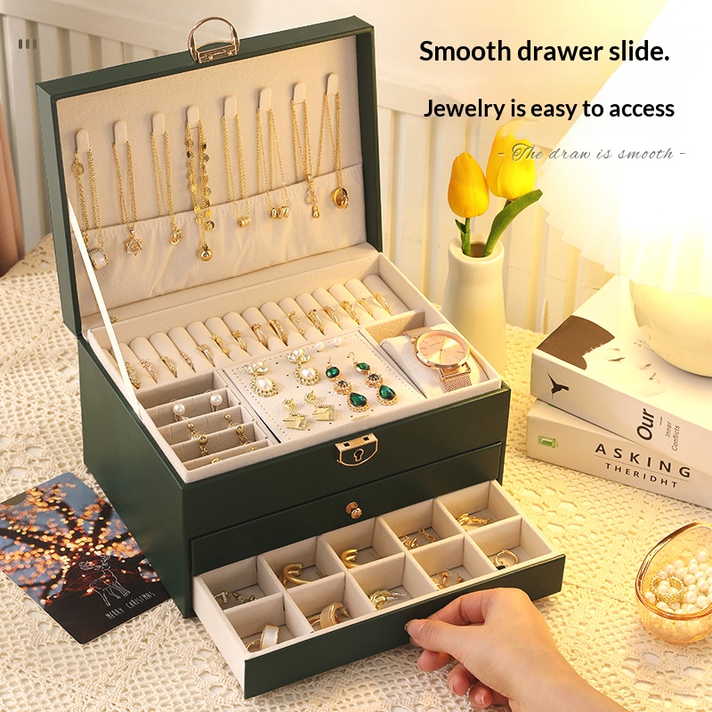 1 Pcs Ins-Style Three-Layer Je - Jewelry Box That Holds Watches recension och pris