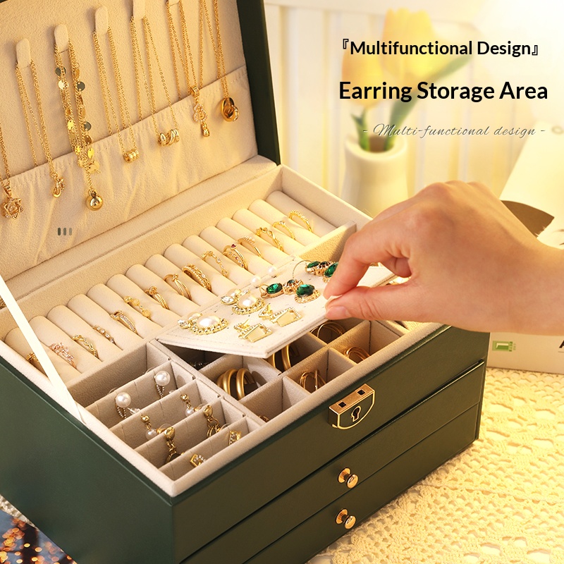 1 Pcs Ins-Style Three-Layer Je - Jewelry Box That Holds Watches recension och pris