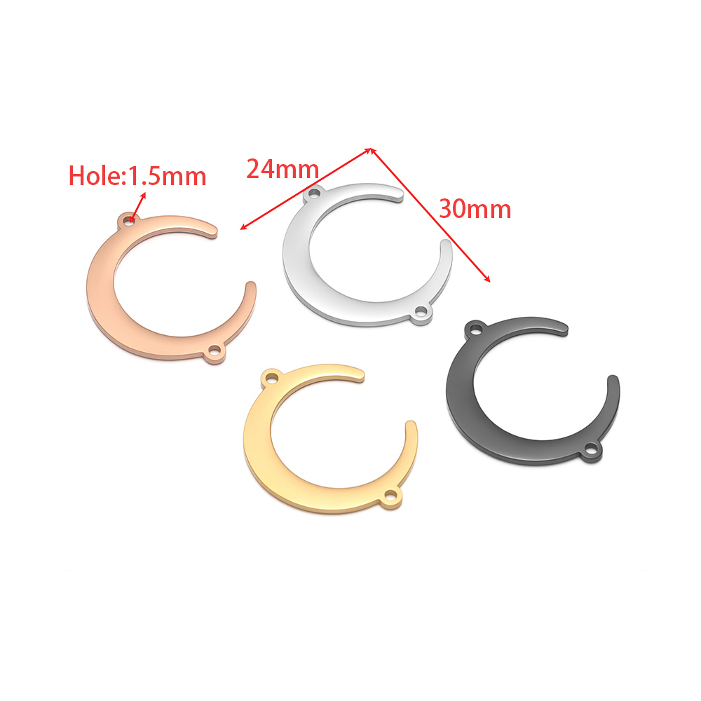5pcs Stainless Steel Moon Pend - Moon Star Earrings recension och pris