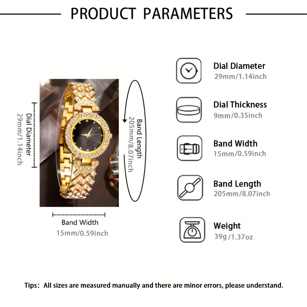 2Pcs  Quartz Watch & Jewelry S - Jewelry Watch Making recension och pris