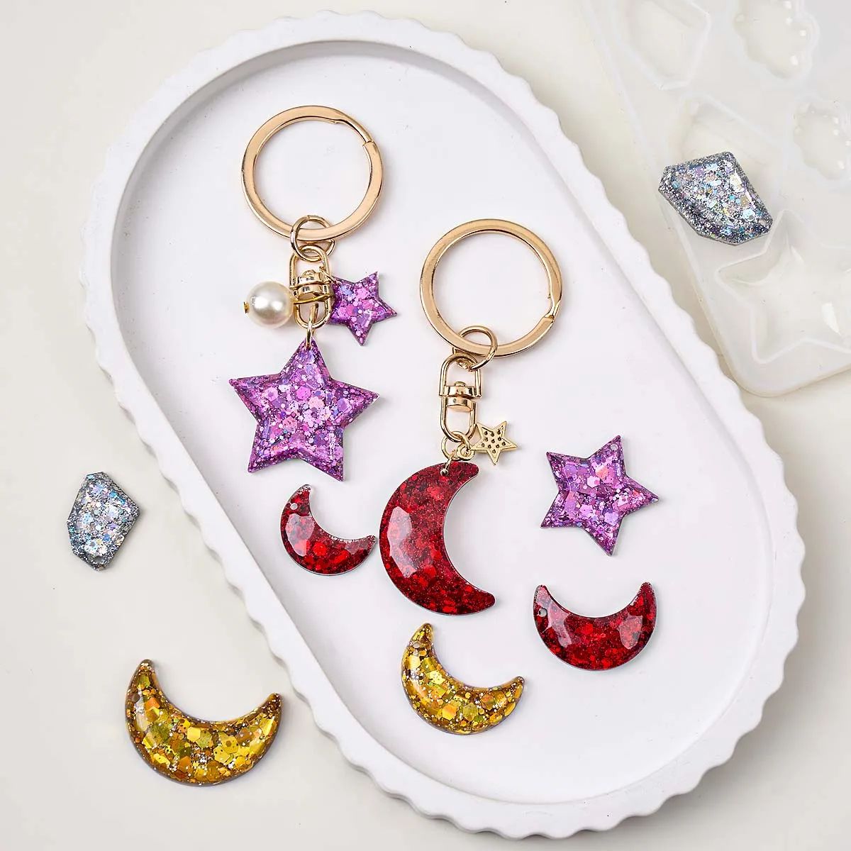 Earring Resin Silicone Mold DI - Moon Star Earrings recension och pris
