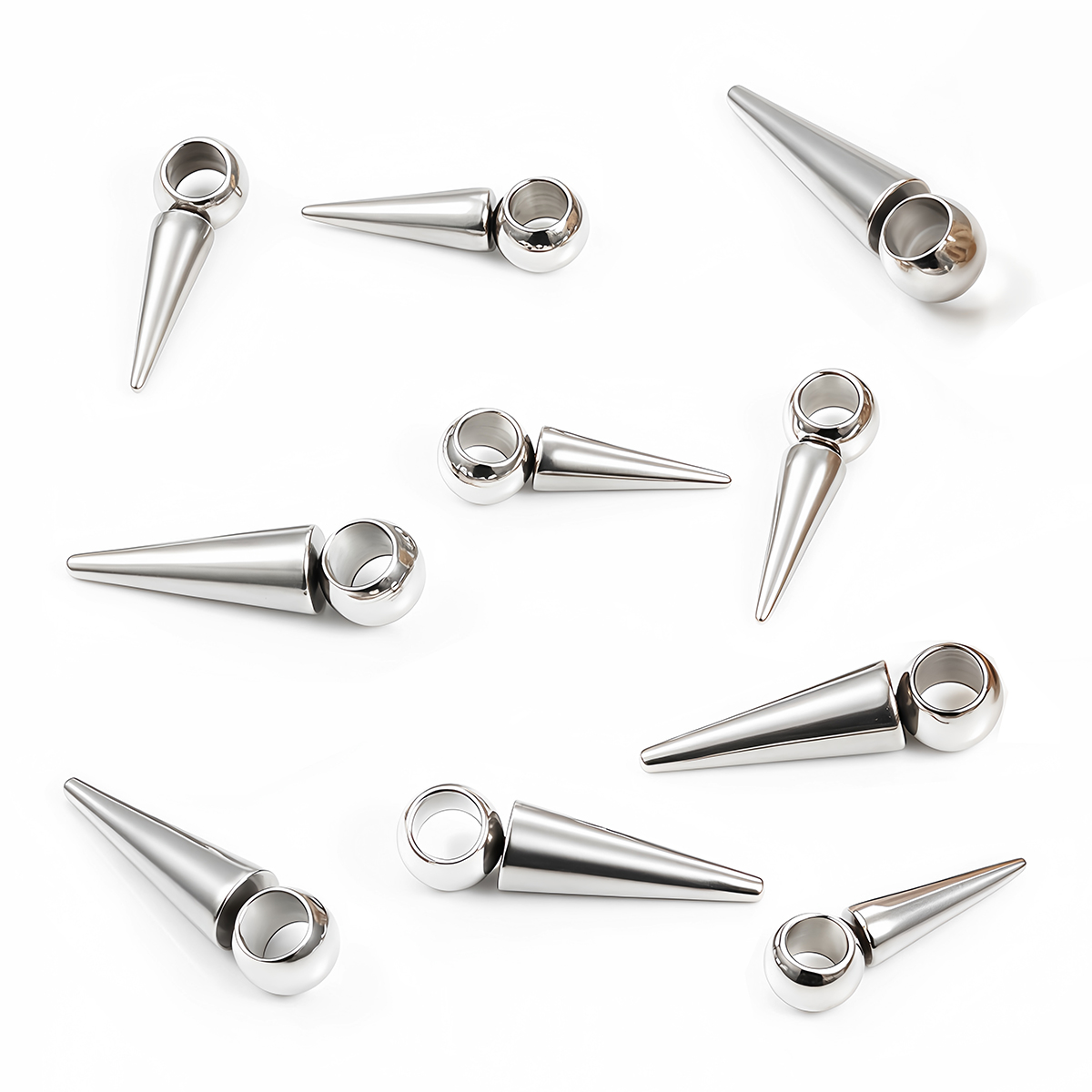 10pcs Retro Cone Charms Pendan - Moon Star Earrings recension och pris