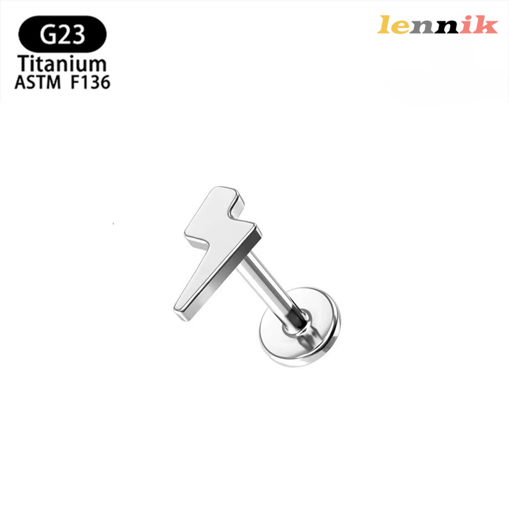 LENNIK F136 Titanium Alloy Cro - Moon Star Earrings recension och pris