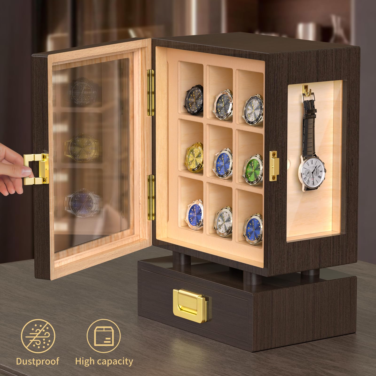 Custom Rectangle Wooden Watch  - Watches & Jewelry Repair Center recension och pris