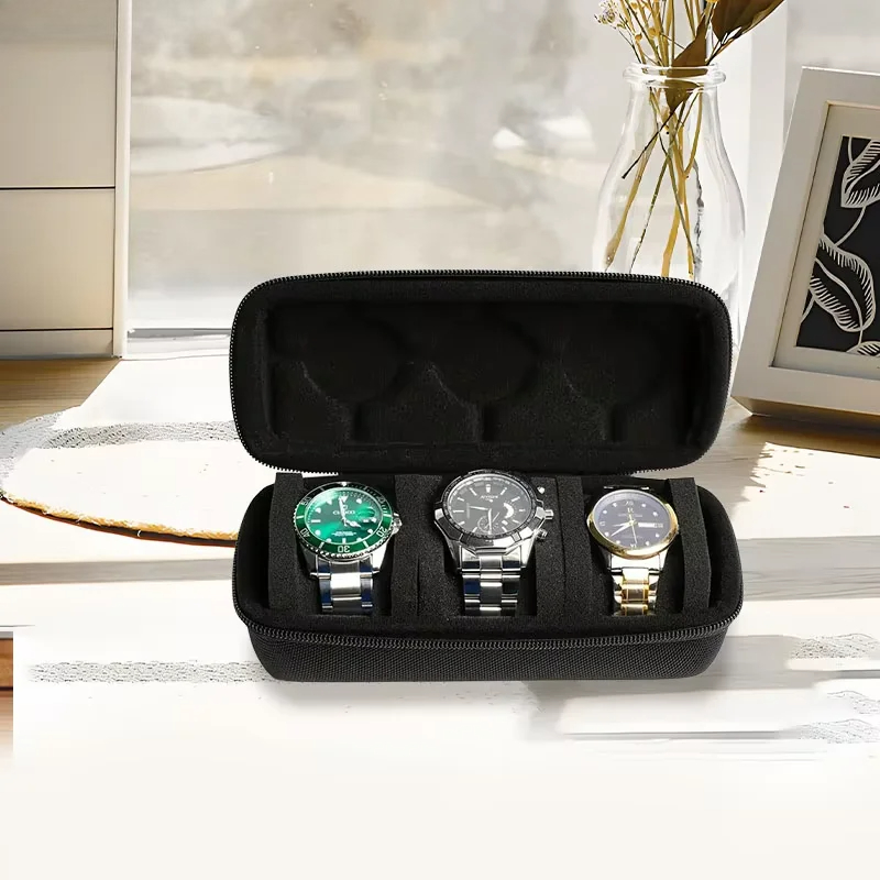 Travel Case for Watch with 3 S - Jewelry Box That Holds Watches recension och pris