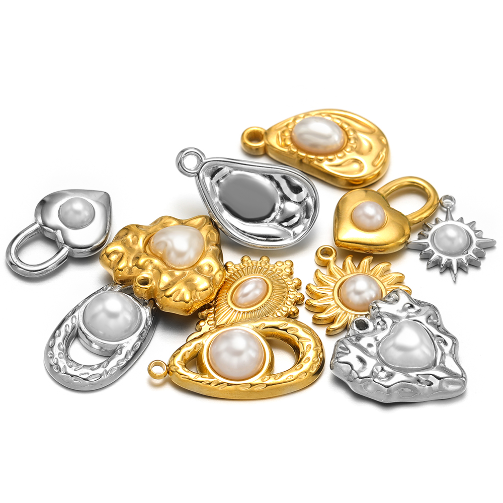5pcs Stainless Steel Imitation - Pearl Stud Earrings recension och pris