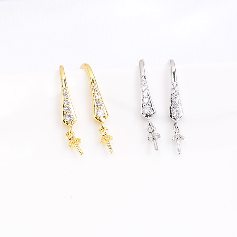 1Pair E263 Gold Plated Copper  - Pearl Stud Earrings recension och pris