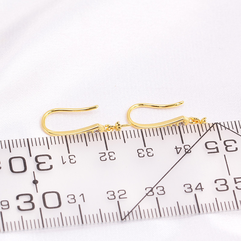 1Pair E263 Gold Plated Copper  - Pearl Stud Earrings recension och pris