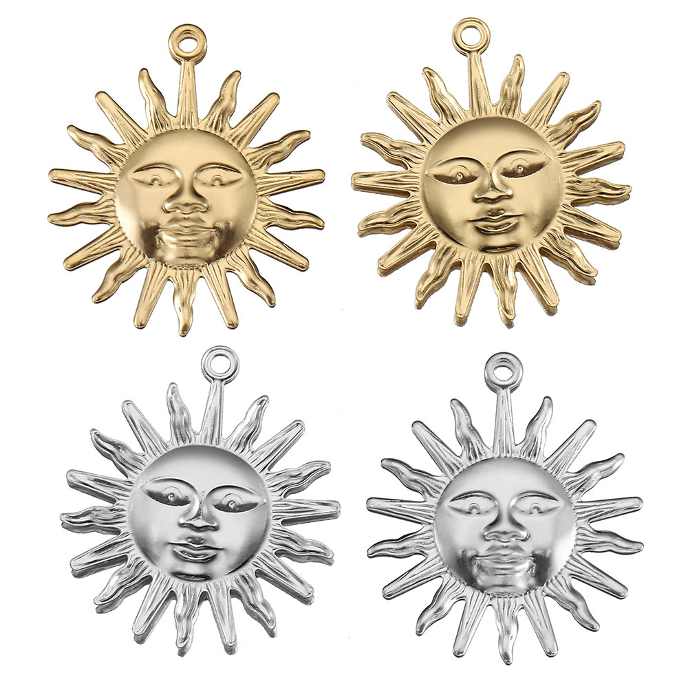 5pcs Stainless Steel Sun Penda - Moon Star Earrings recension och pris