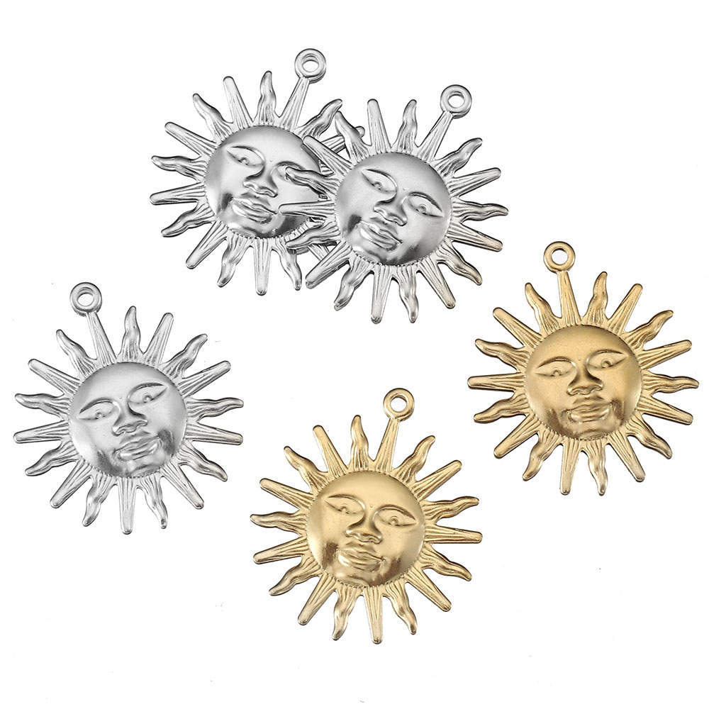 5pcs Stainless Steel Sun Penda - Moon Star Earrings recension och pris