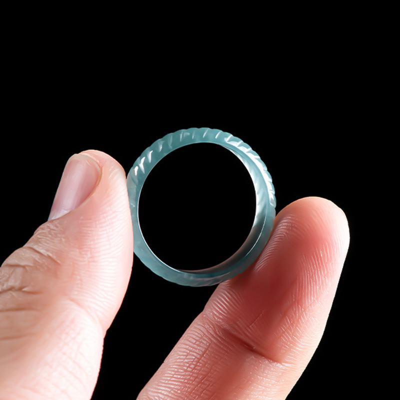 Blue Real Burmese Jadeite Ring - Jewelry & Watches Vitopoulos recension och pris