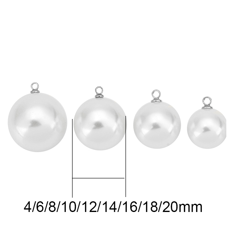 20pcs Imitation Pearl Beads Ea - Pearl Stud Earrings recension och pris