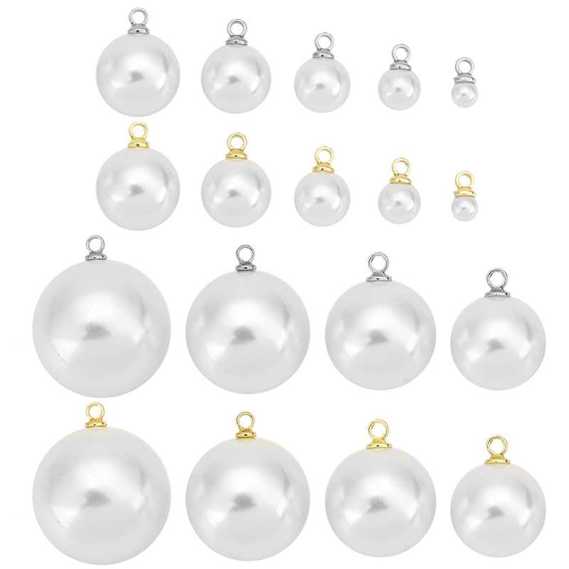 20pcs Imitation Pearl Beads Ea - Pearl Stud Earrings recension och pris