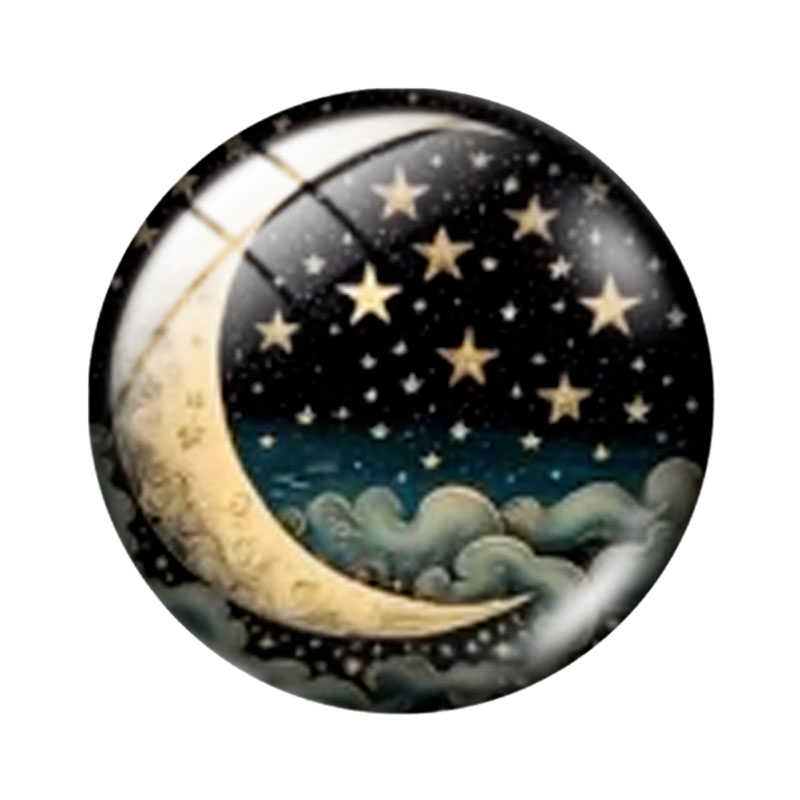MOON and STARS 12/18/20/25mm g - Moon Star Earrings recension och pris