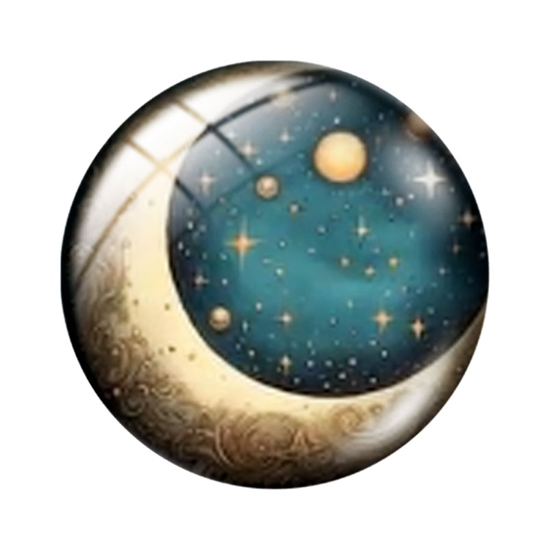 MOON and STARS 12/18/20/25mm g - Moon Star Earrings recension och pris