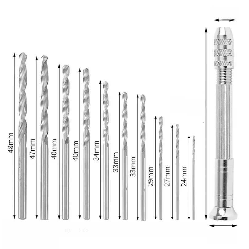 0.8-3.0mm Mini Hand Drill Wood - Watches & Jewelry Repair Center recension och pris