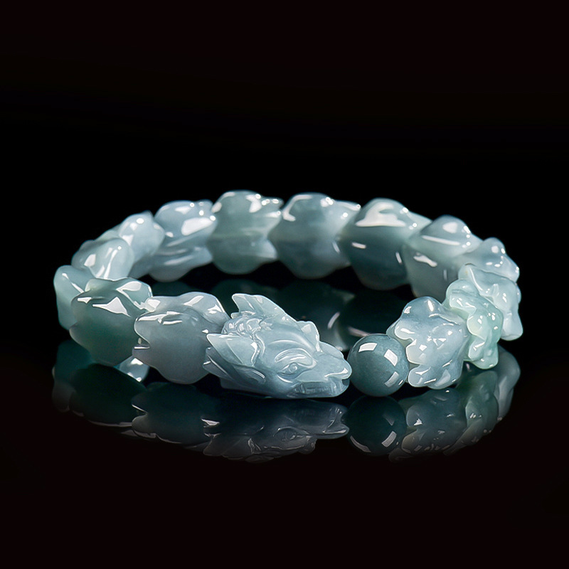 Blue Burmese Jadeite Dragon Br - Jewelry & Watches Vitopoulos recension och pris