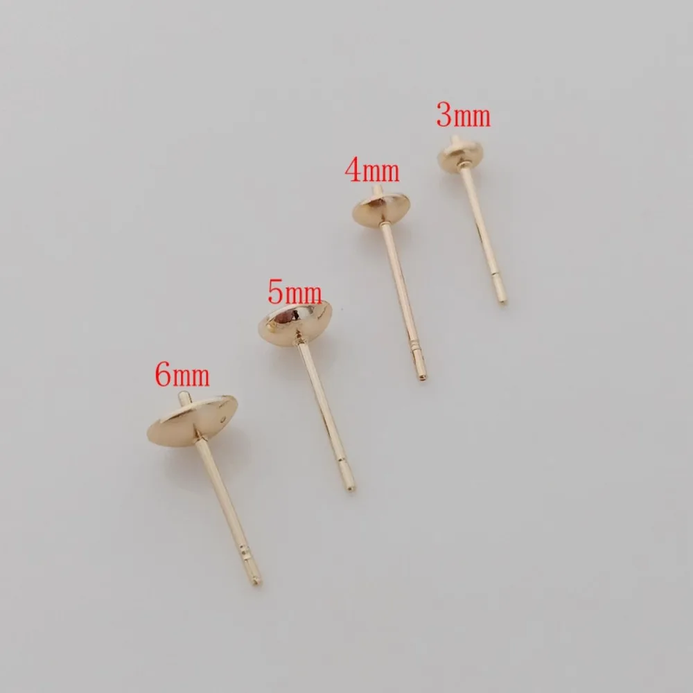 14K Gold-plated Bead Accessori - Pearl Stud Earrings recension och pris