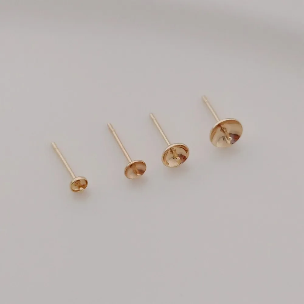14K Gold-plated Bead Accessori - Pearl Stud Earrings recension och pris