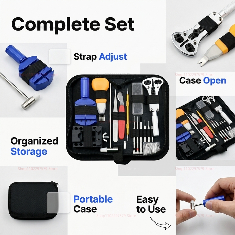 147pcs Watch Repair Tools Kit  - Jewelry Watches Brands recension och pris
